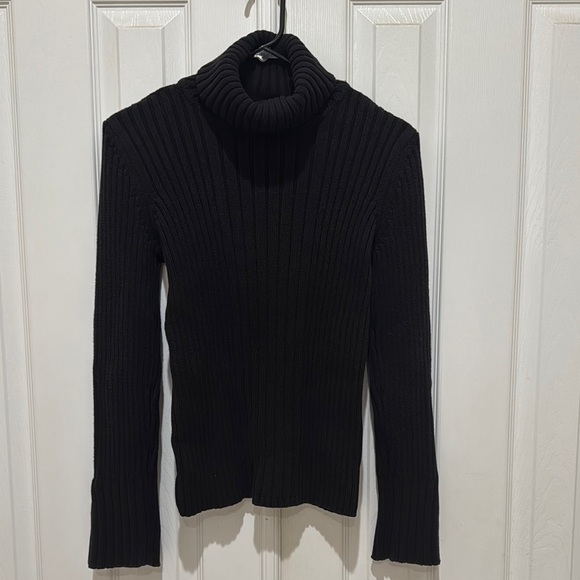 Calvin Klein Jeans Black Turtleneck Sweater - Picture 1 of 6